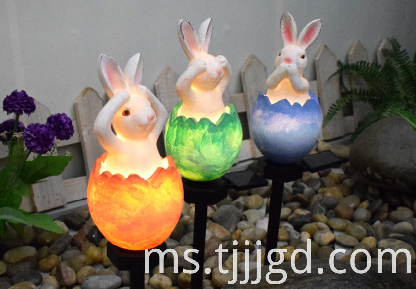 Resin Light Rabbit Shaped Outdoor